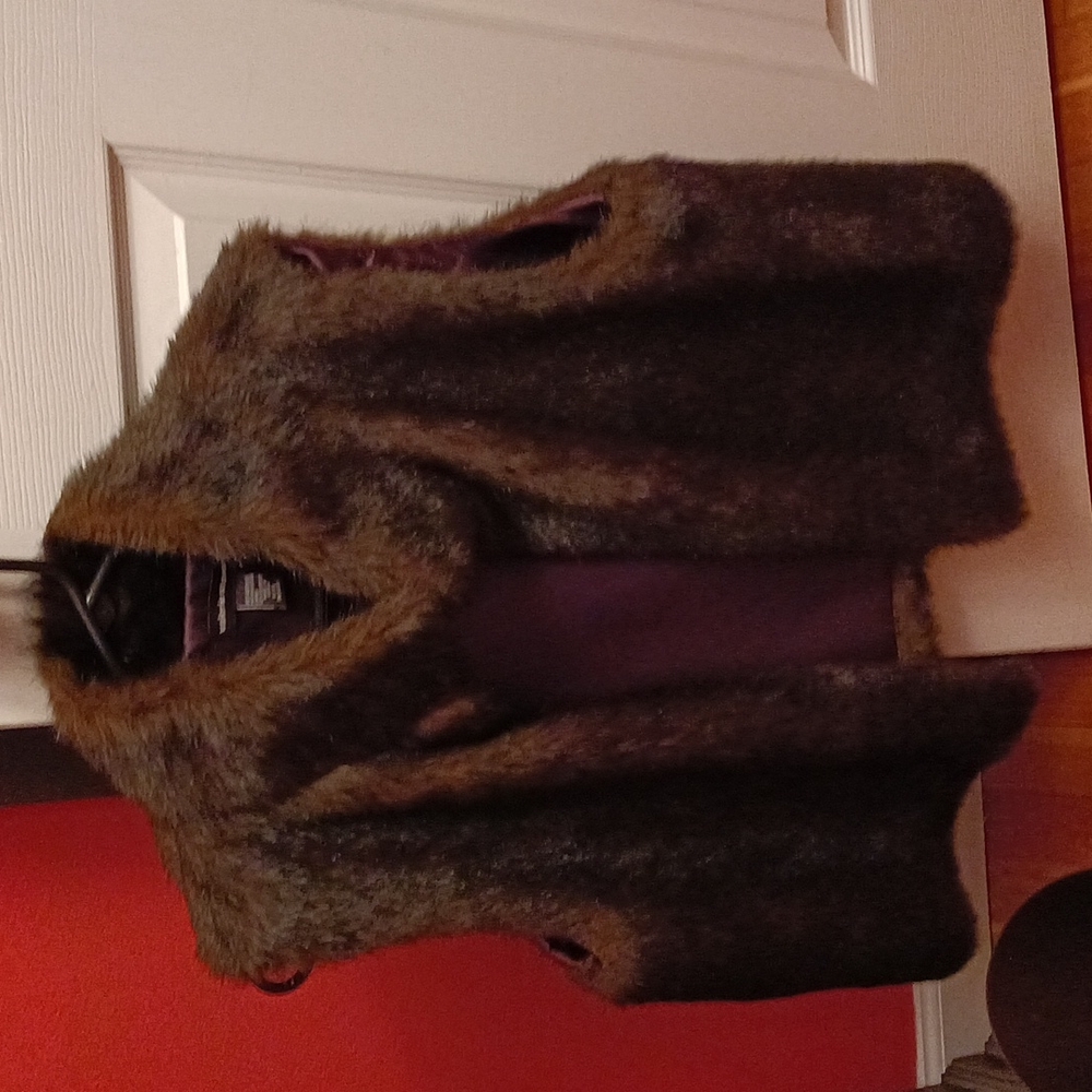 Faux fur vest